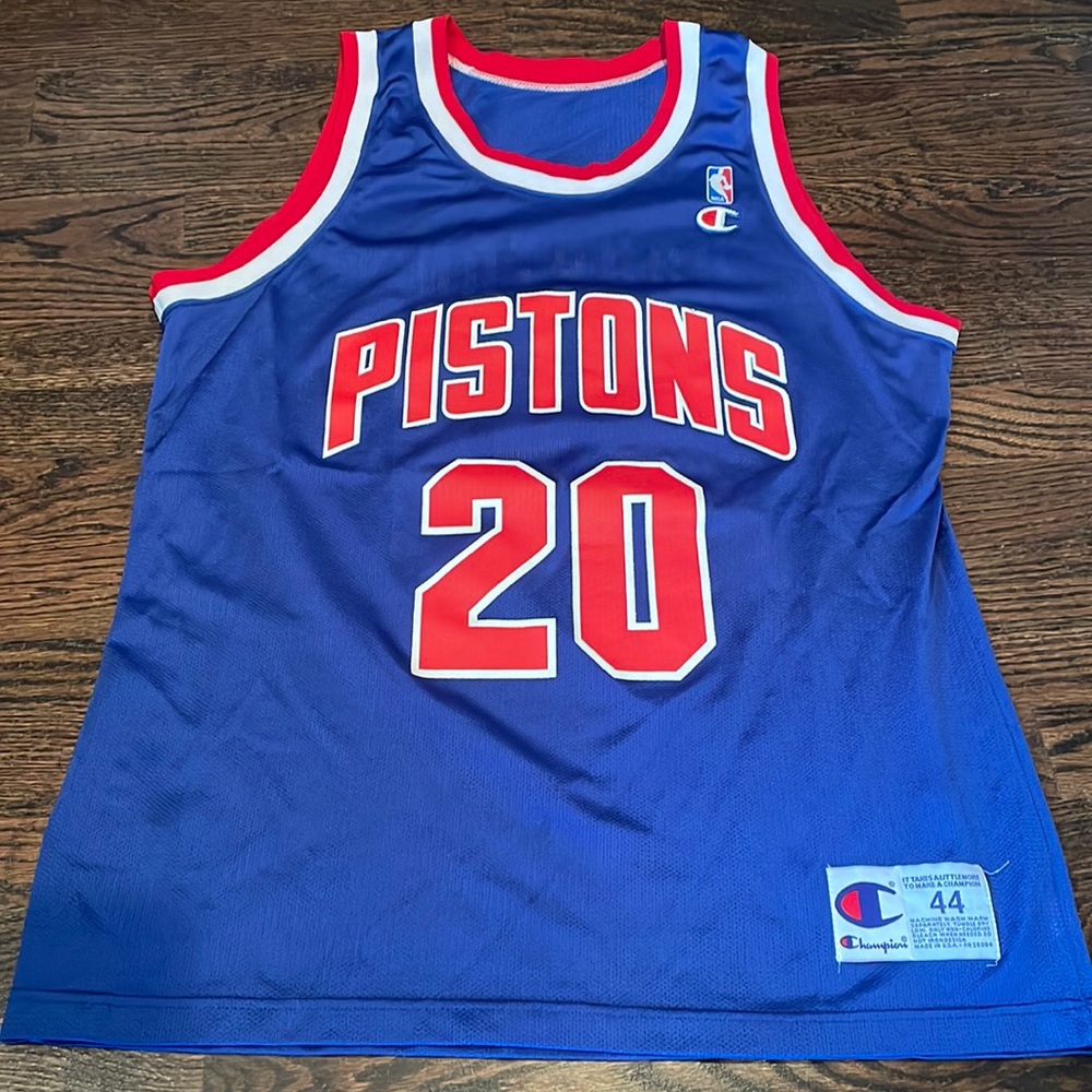 Detroit Pistons Vintage Allan Houston Jersey
